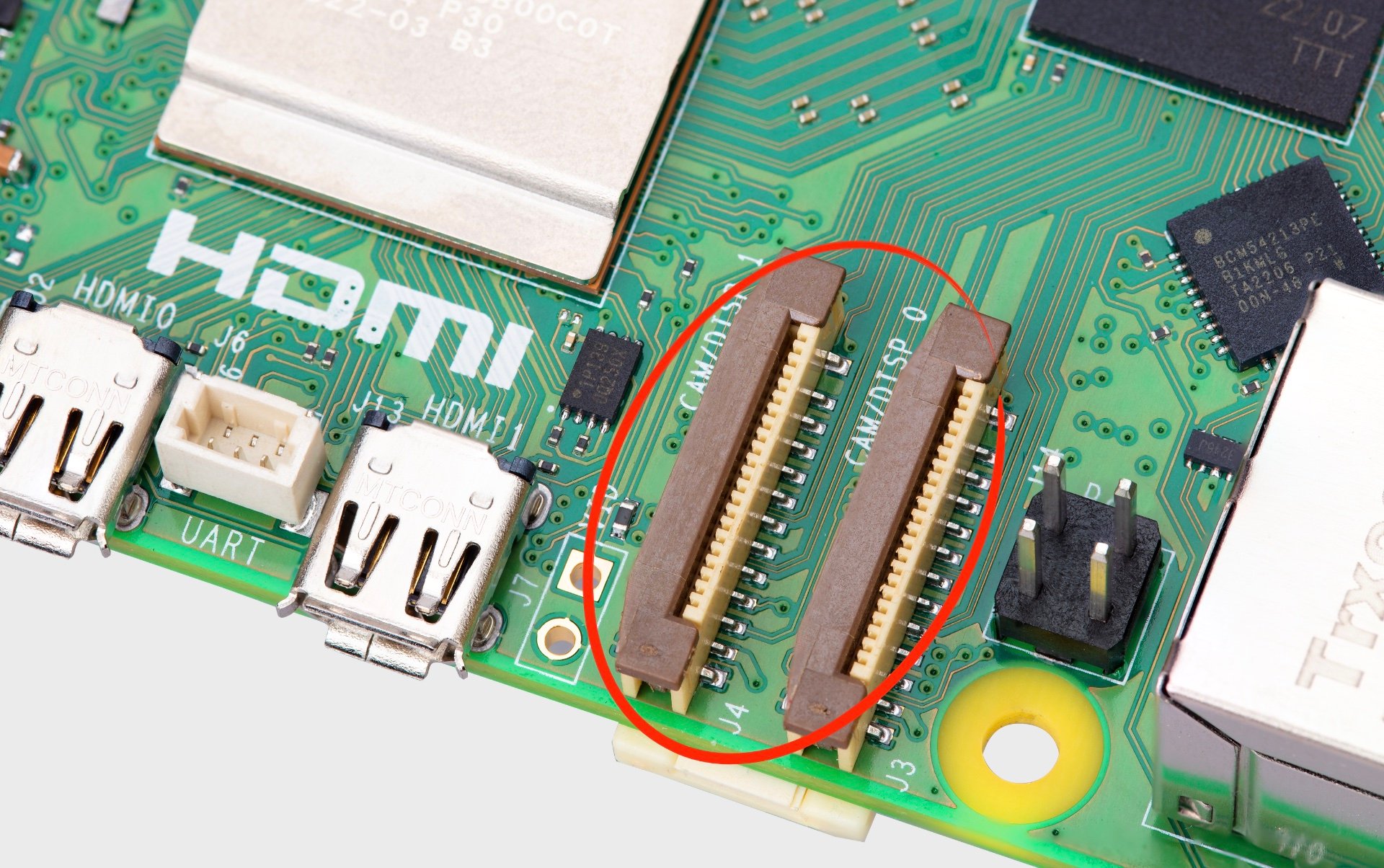 Pi 5 MIPI CSI/DSI connectors